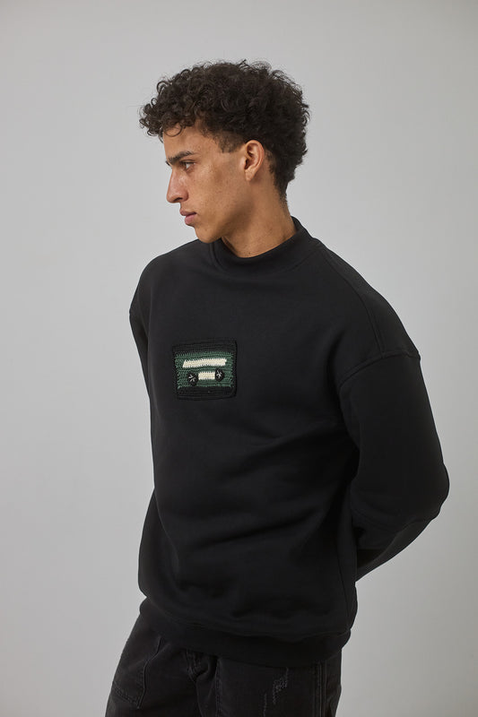 Mixtape Crewneck, Black