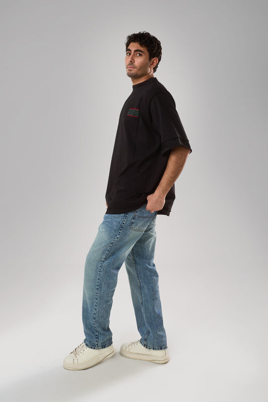 Granny Patched T-shirt, Black