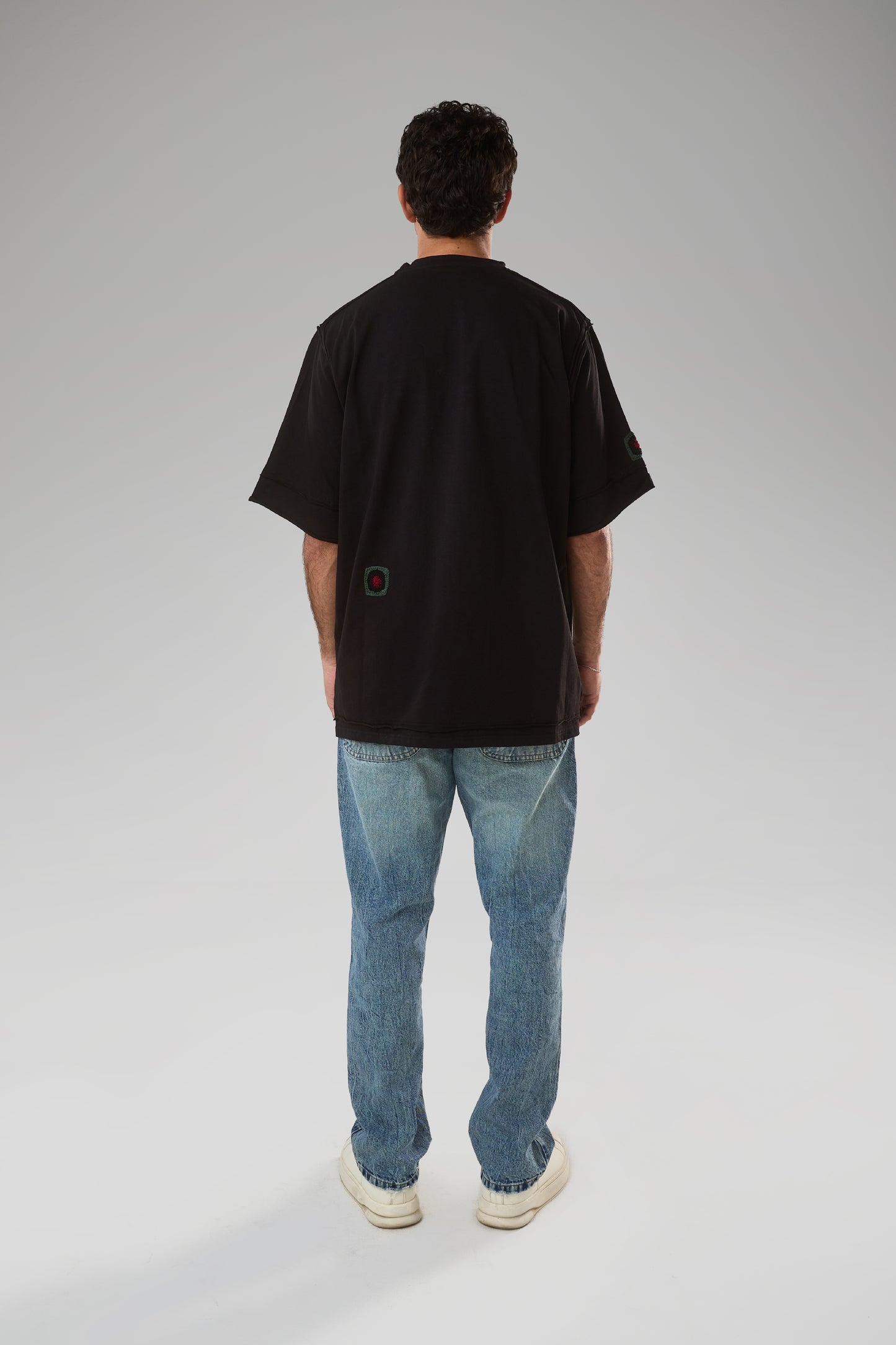 Granny Patched Unisex T-shirt, Black