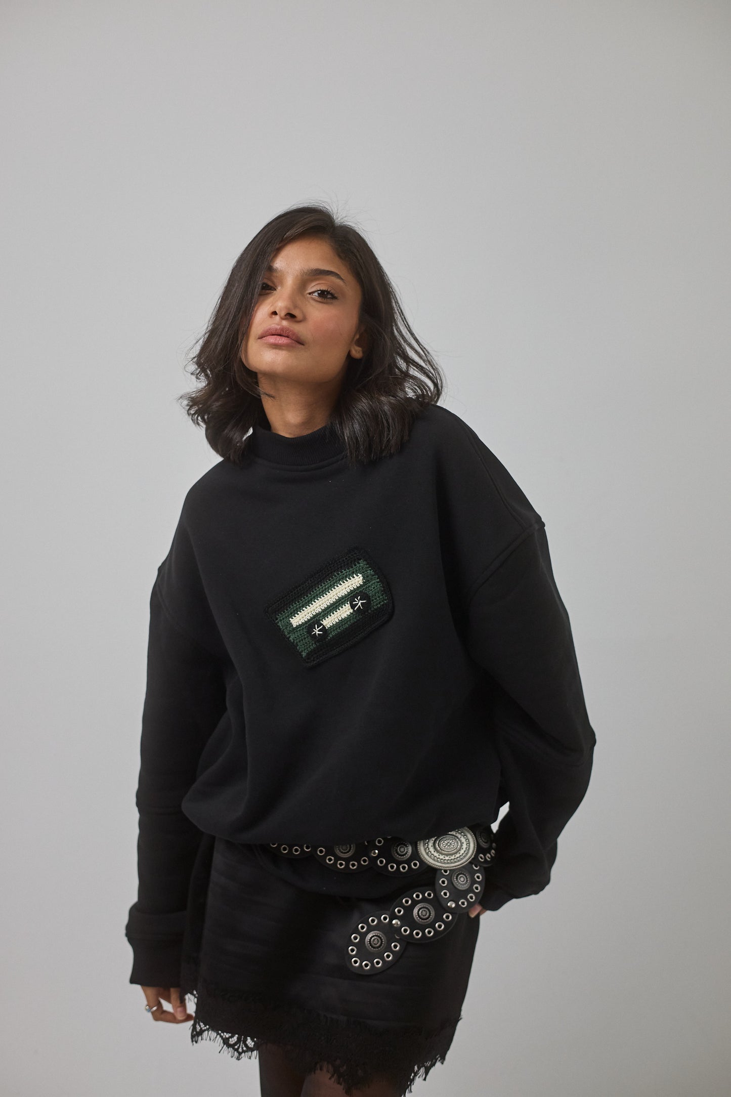 Mixtape Crewneck, Black
