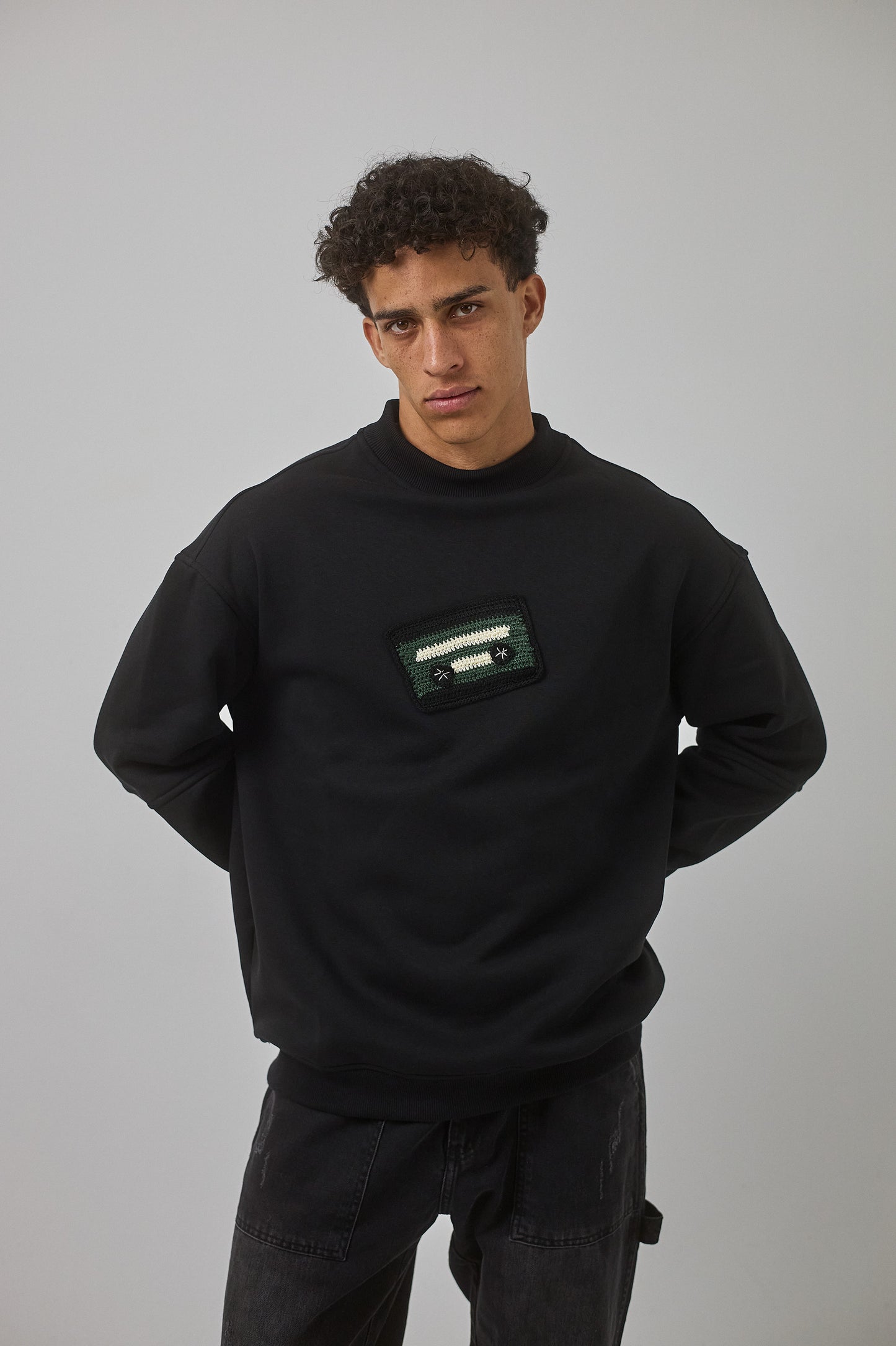 Mixtape Crewneck, Black