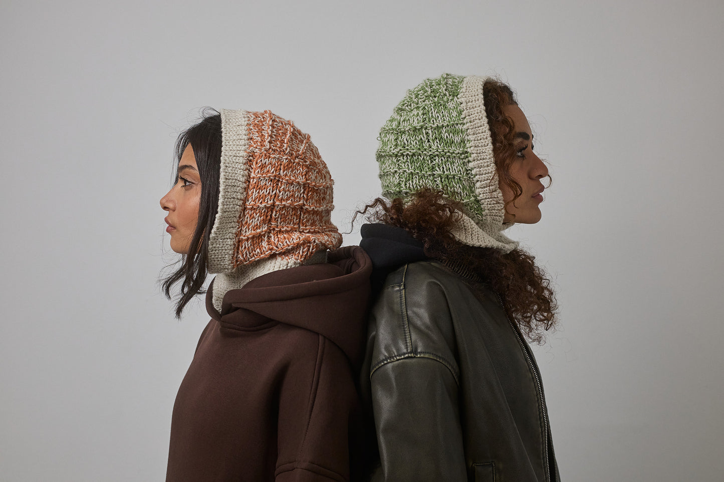 Knitted Ribbed Waffle Balaclava