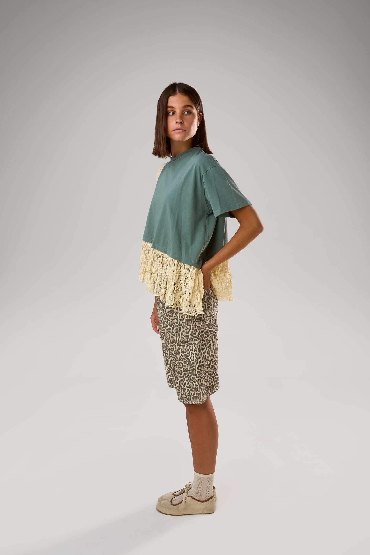 Tilty T-shirt, Teal