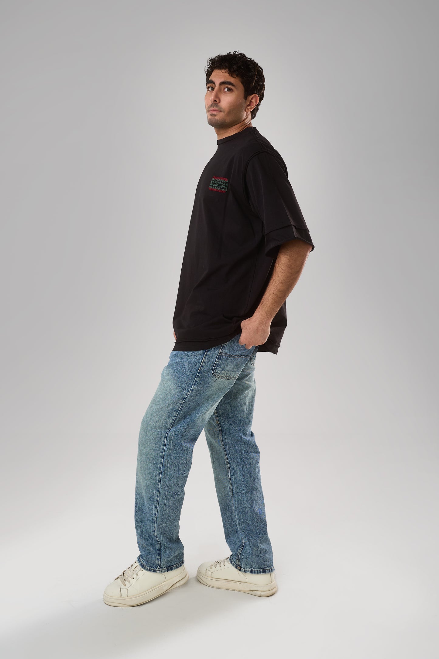 Granny Patched T-shirt, Black